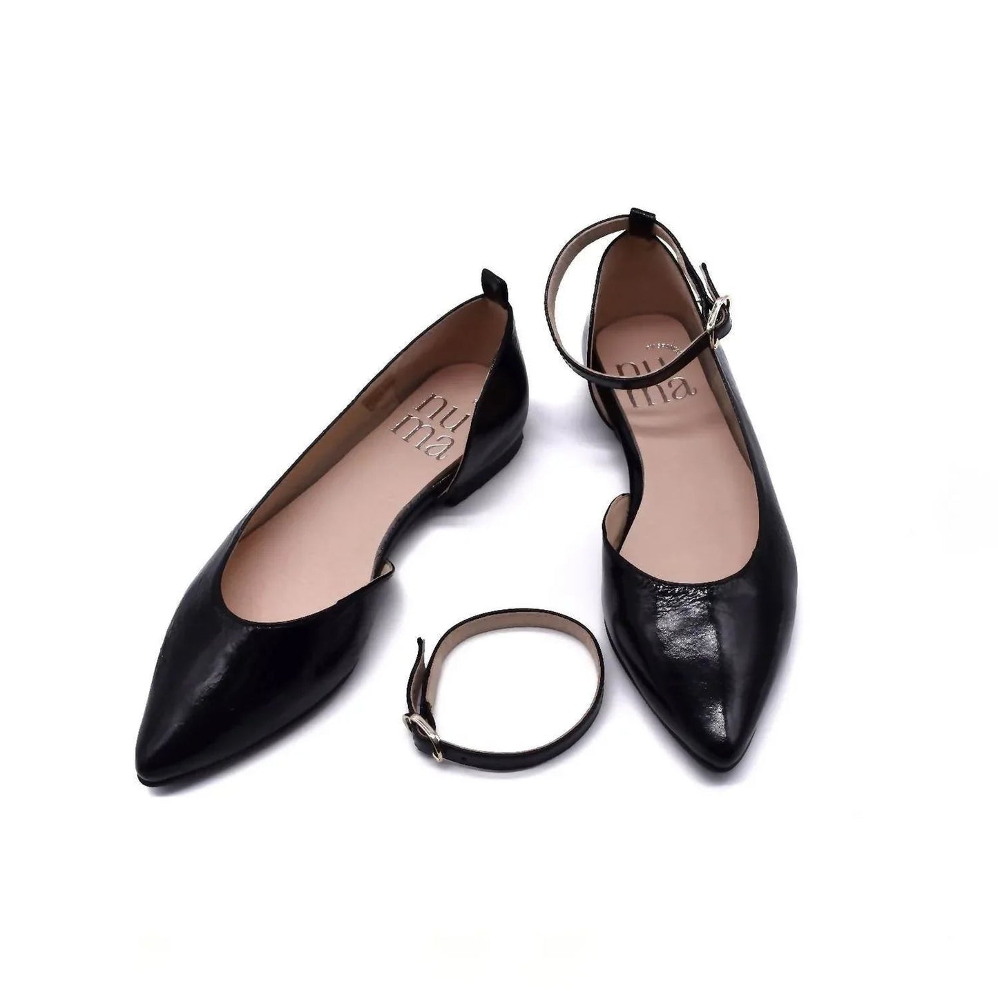 Patent Leather Ballet Flat Shoes