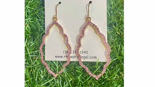 Blush Sparkle Moroccan Earrings