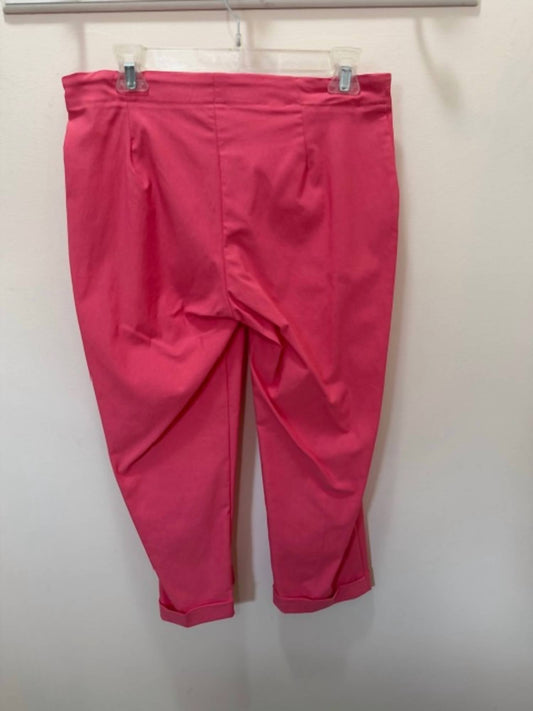 Women's Button Front Cuffed Crop Pant