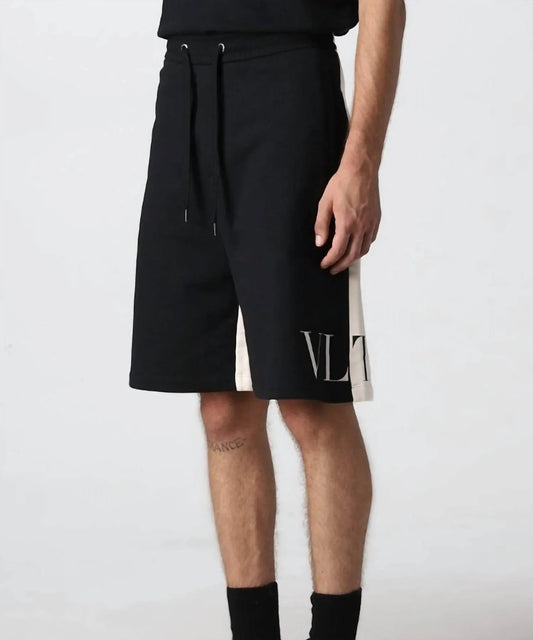 Zweifarbige Track Shorts