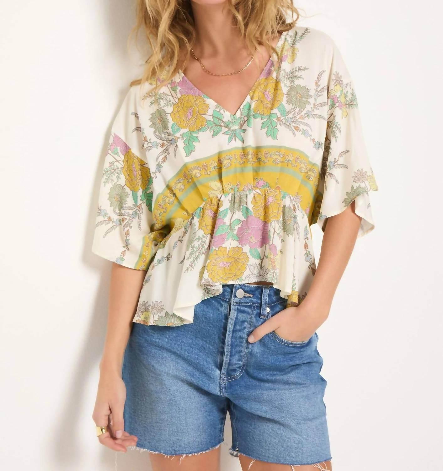 Printed Skysail Blouse