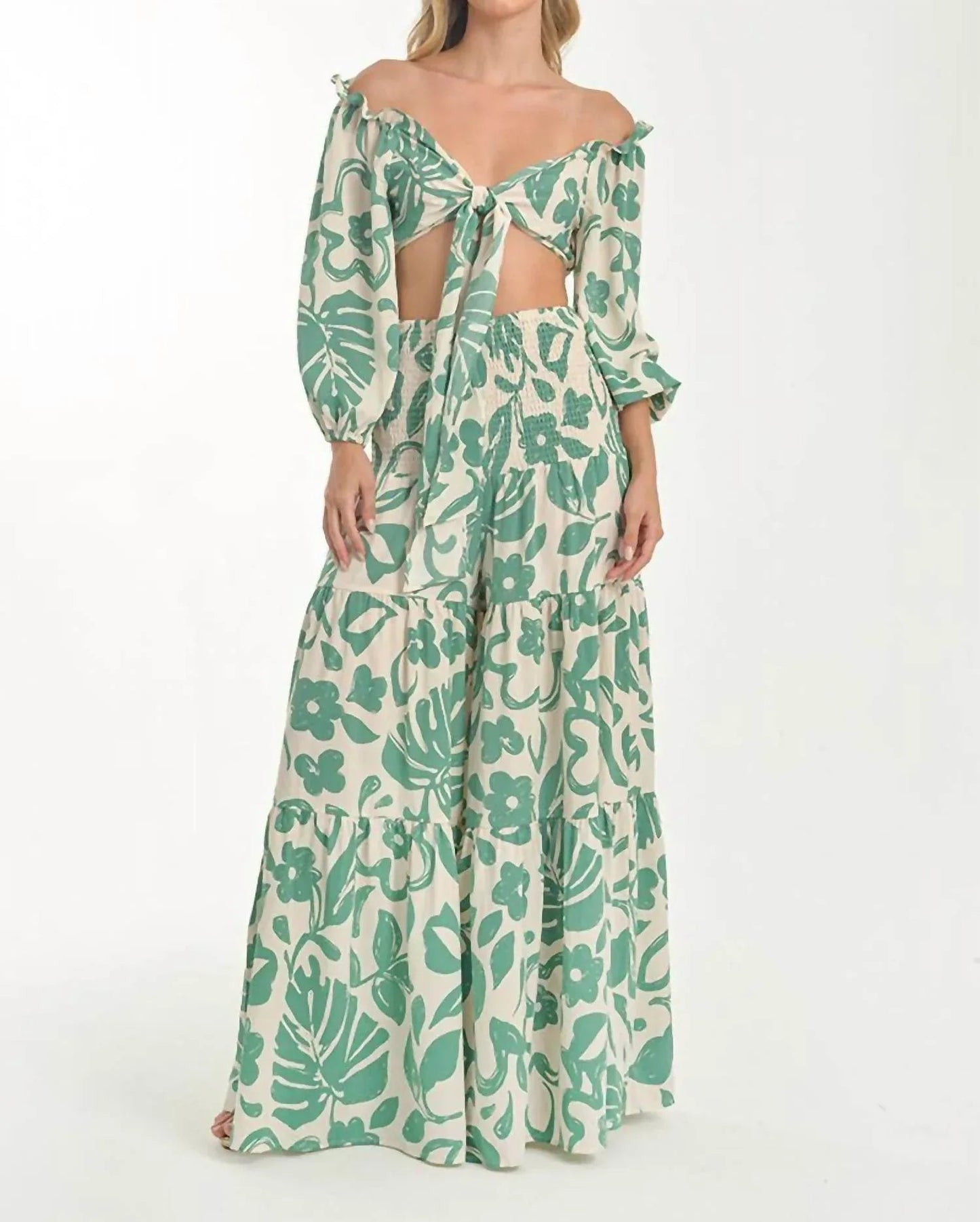 Off-shoulder Set