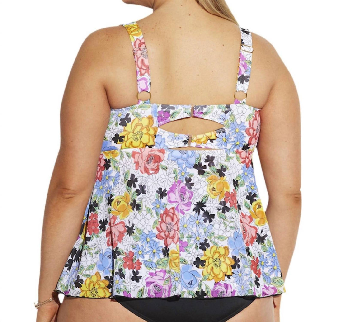 Flower Child Tankini-Oberteil – Große Größen