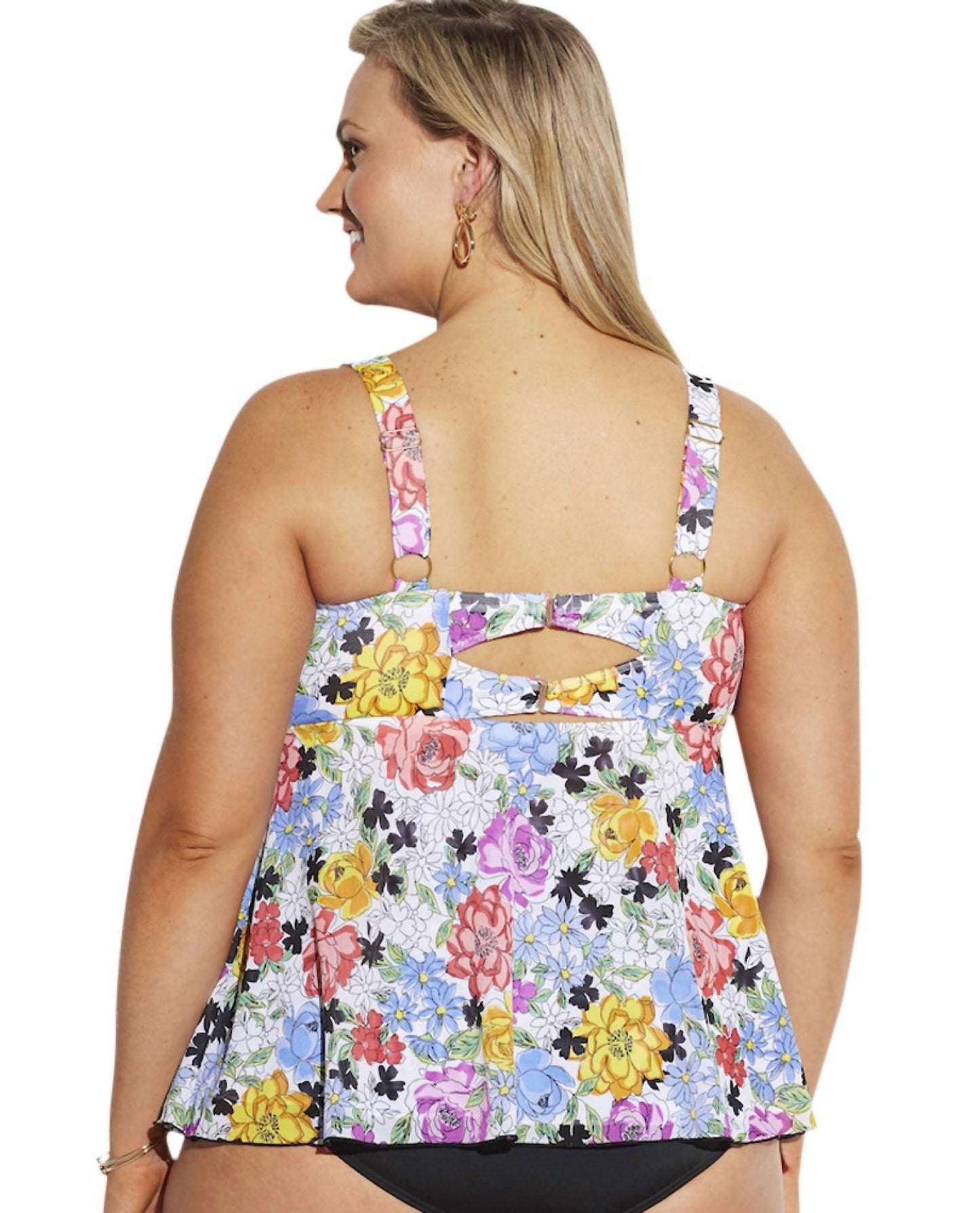 Flower Child Tankini-Oberteil – Große Größen