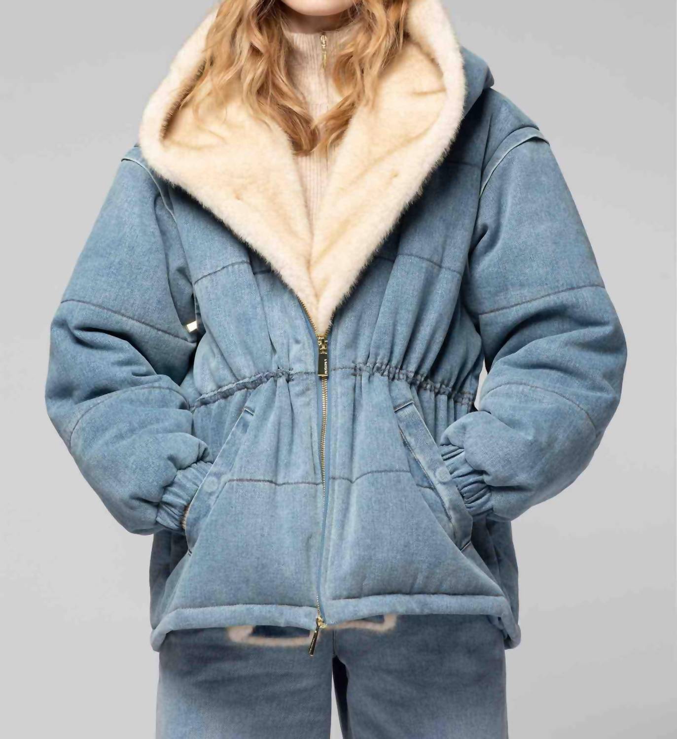 Deva Jacket With Faux Mink Lining