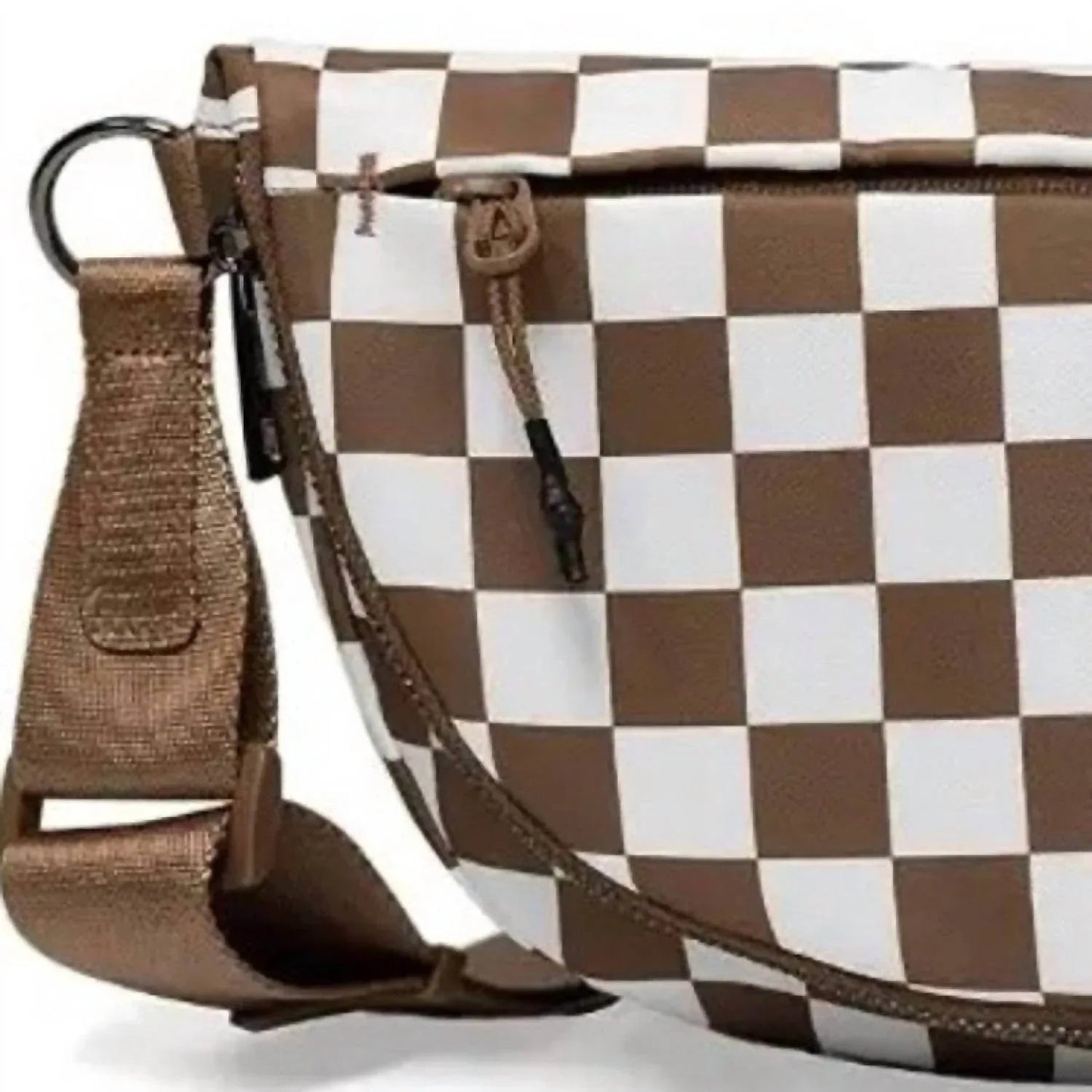 Karierte Nylon-Bauchtaschen für Damen