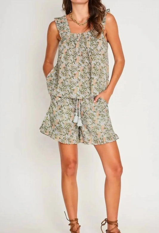 Alexi Ruffle Strap Top
