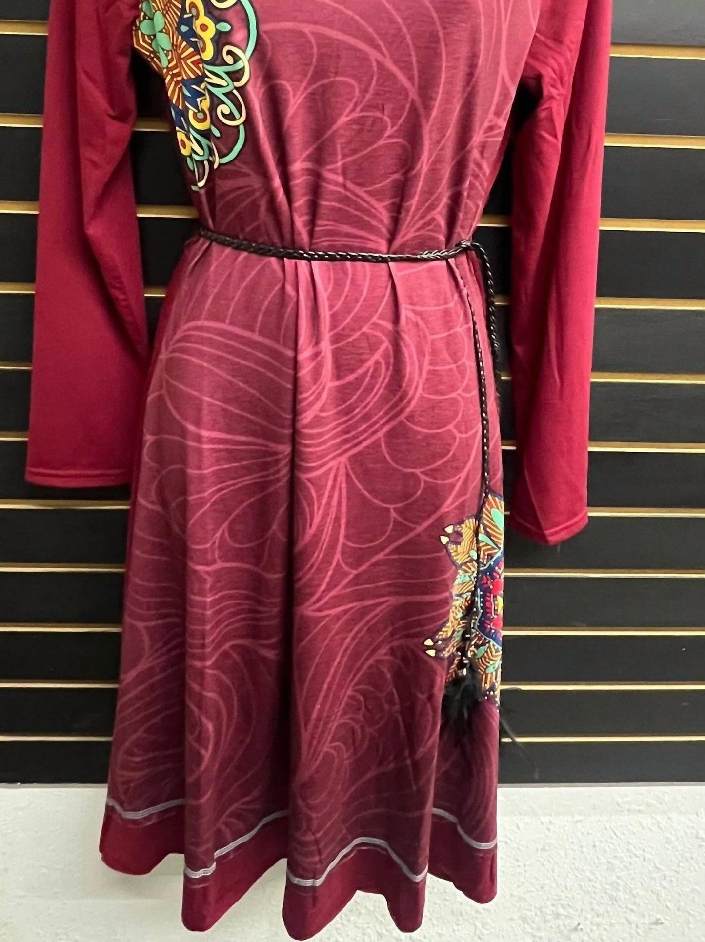Damen-Jerseykleid mit Gürtel „Beauty“