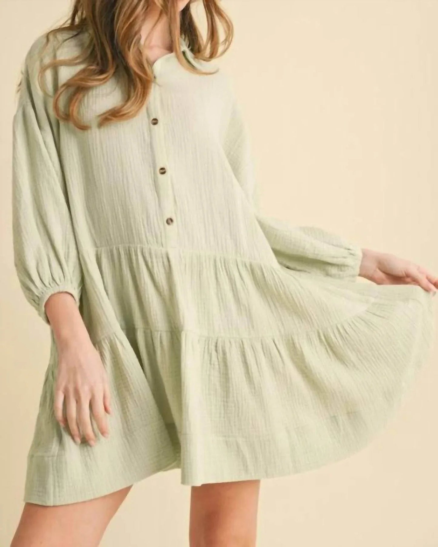 Baumwoll-Gaze-Kleid