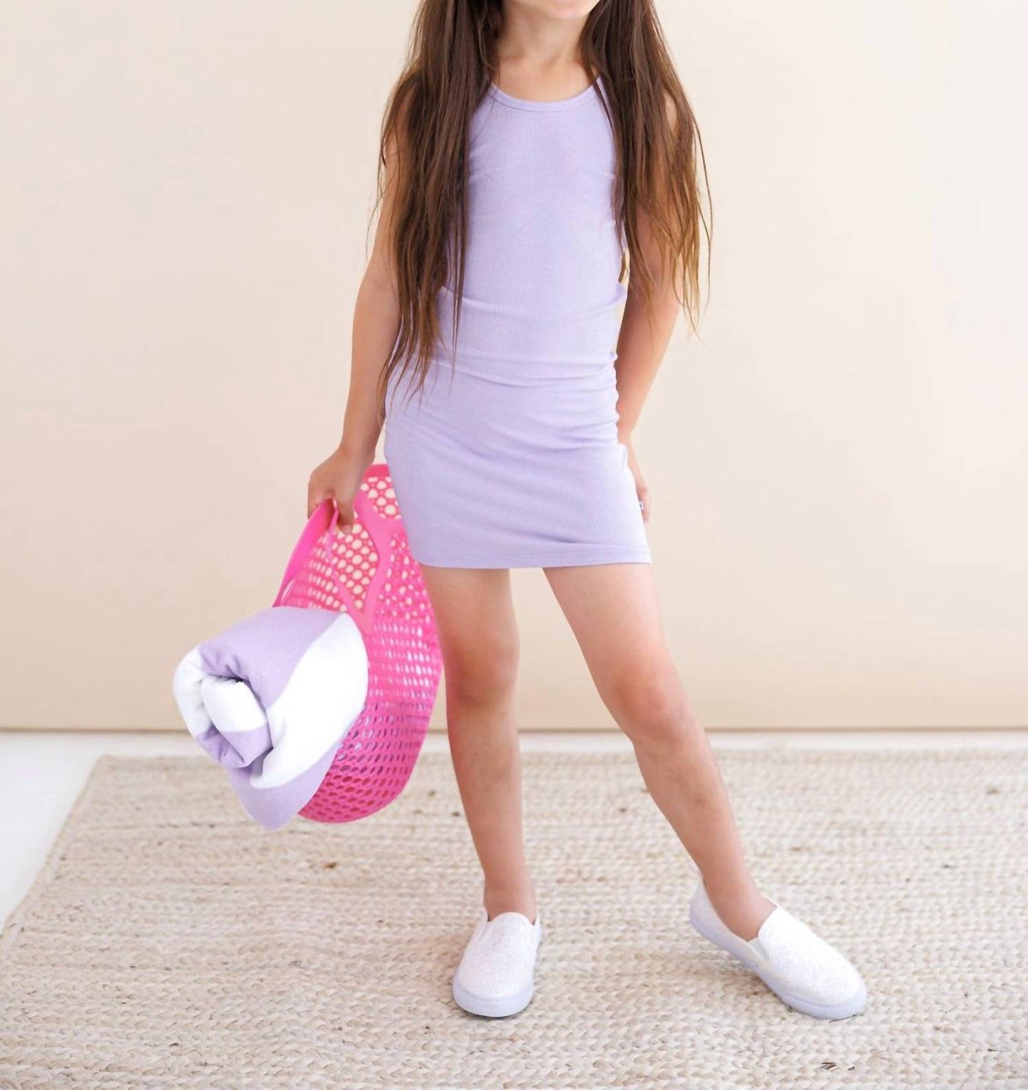 Geripptes Tanktop-Kleid