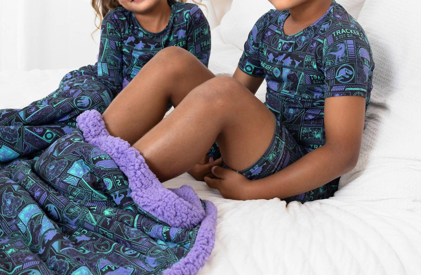 Kid's Jurassic Park Tracker Bamboo Blanket