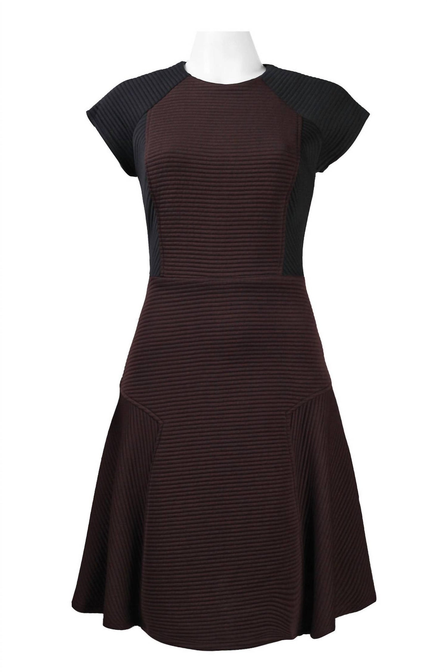 Color-Block A-Linien-Kleid