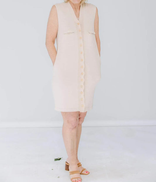 Button Up Mini Dress