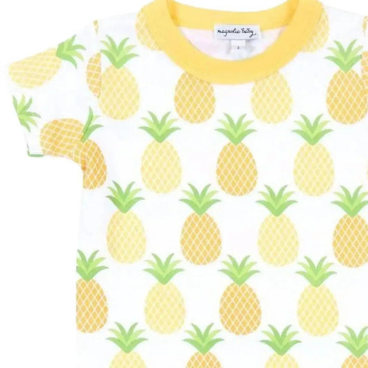 Mädchen Pyjama-Set mit Ananas-Print, kurz