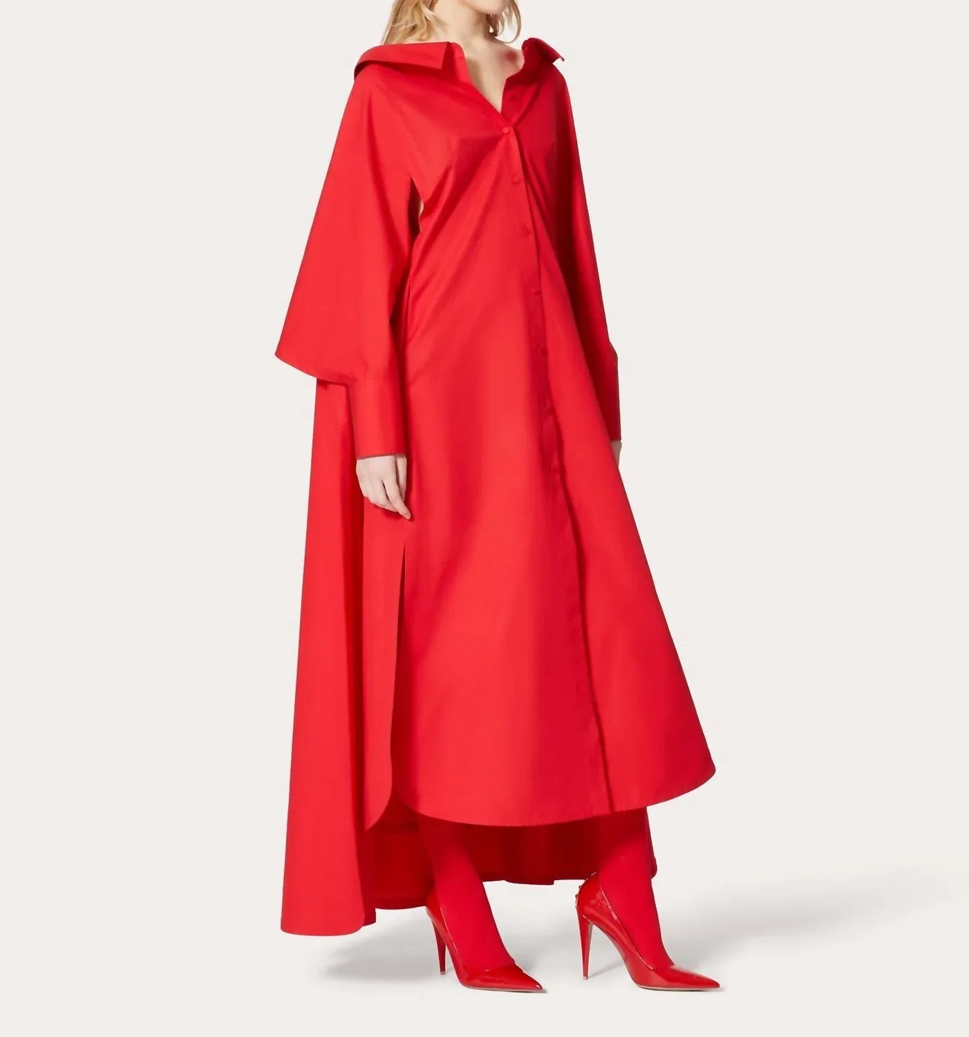 Kleid aus kompakter Popeline