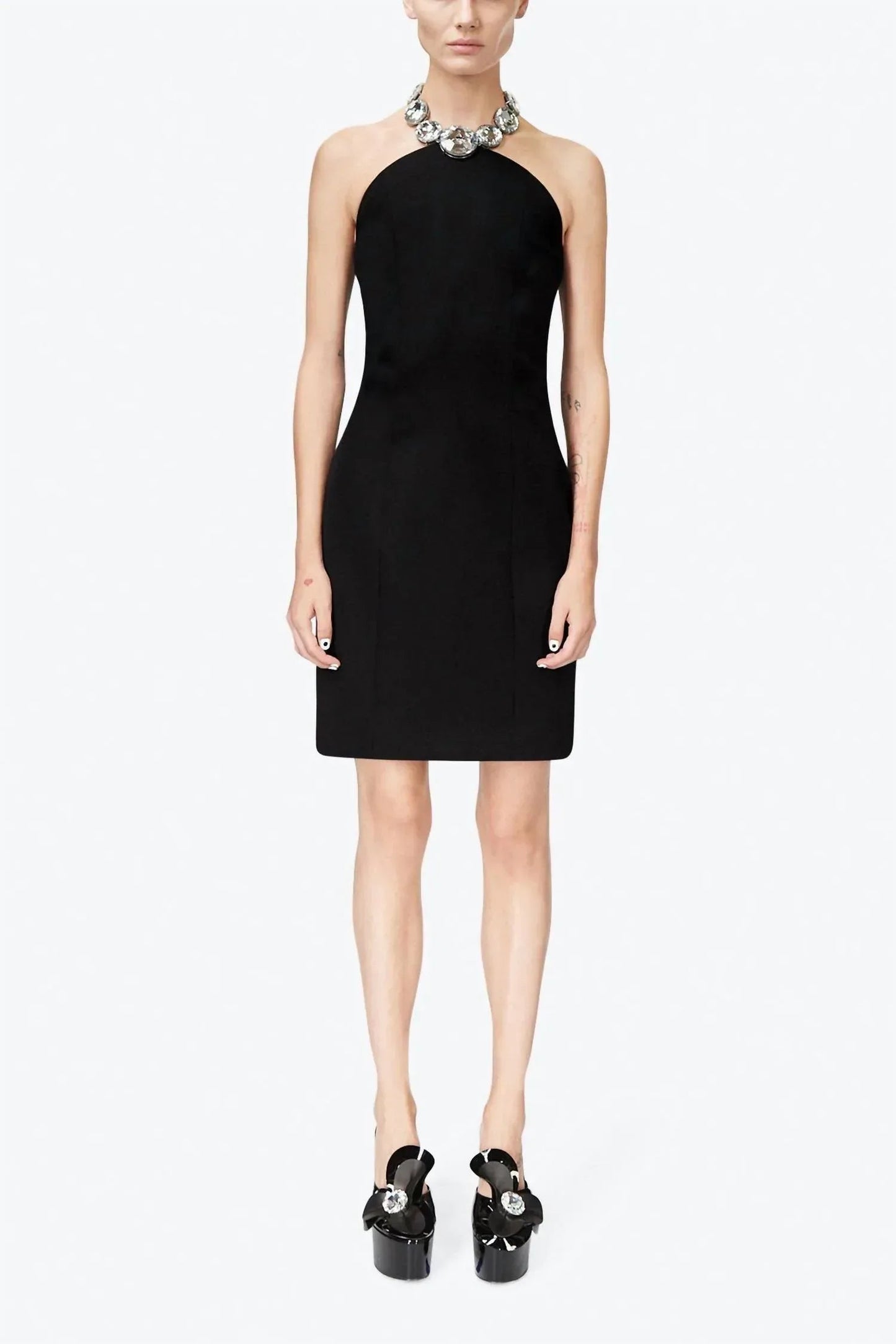 Kristall-Neckholderkleid