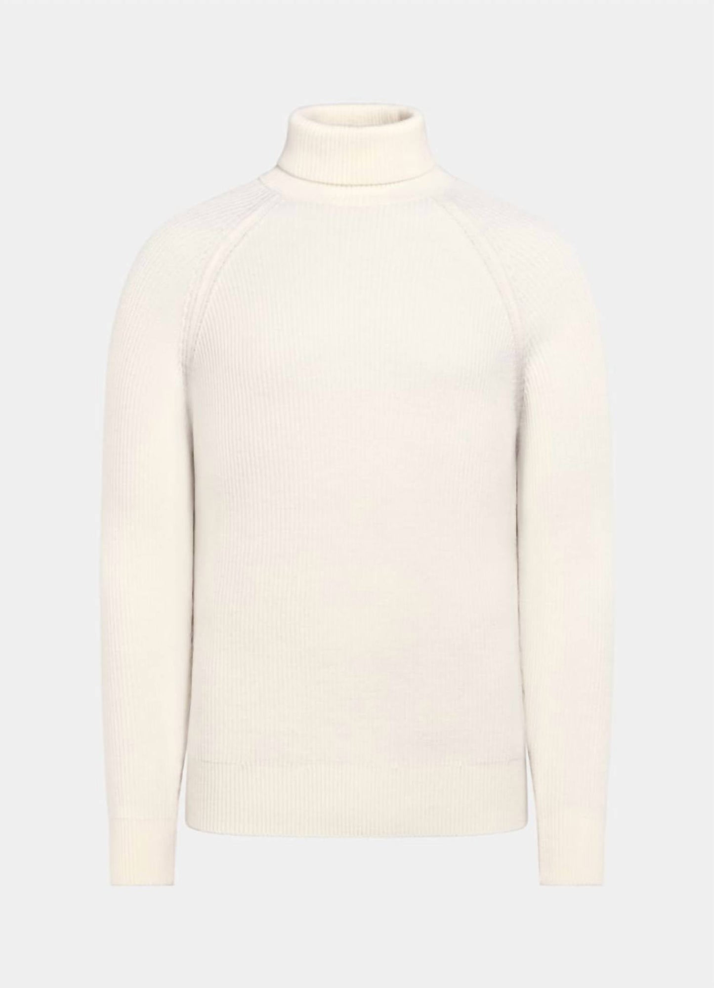 Rippstrick-Rollkragenpullover aus Merinowolle – Große Größen