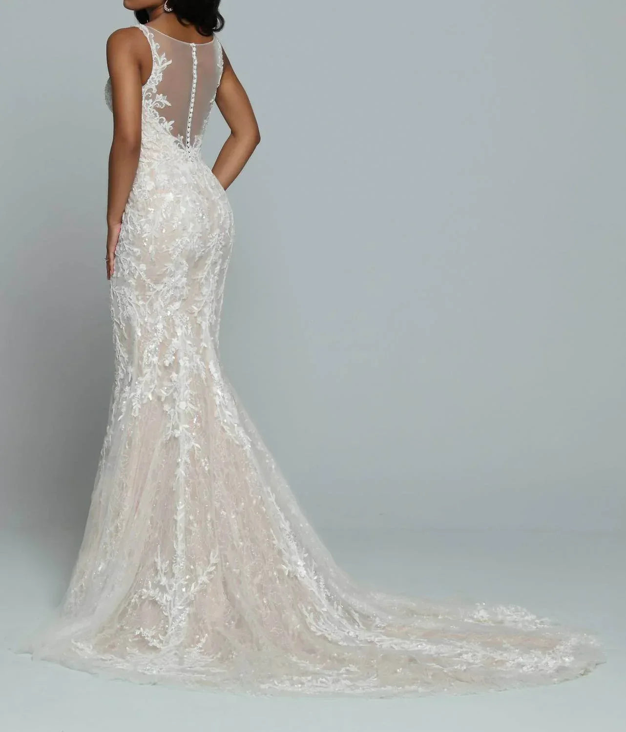Ärmelloses Brautkleid