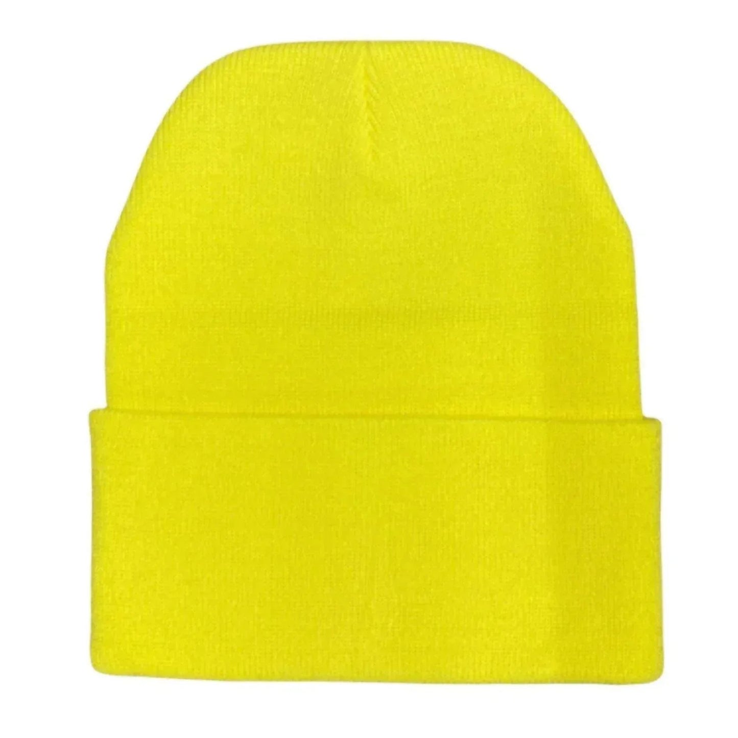 Men's Watch Cap Style Beanie With Folded Flap