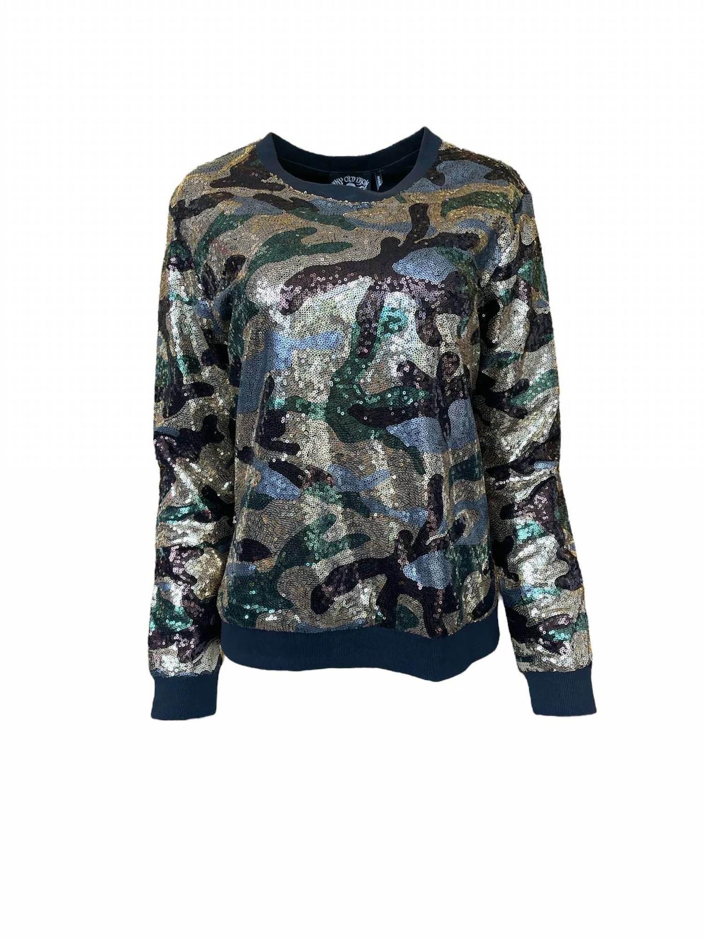 Camo Sequin Sweatshirt