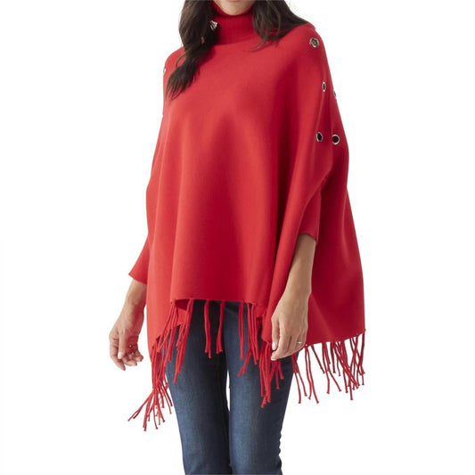 Rollkragenponchos mit Ärmeln