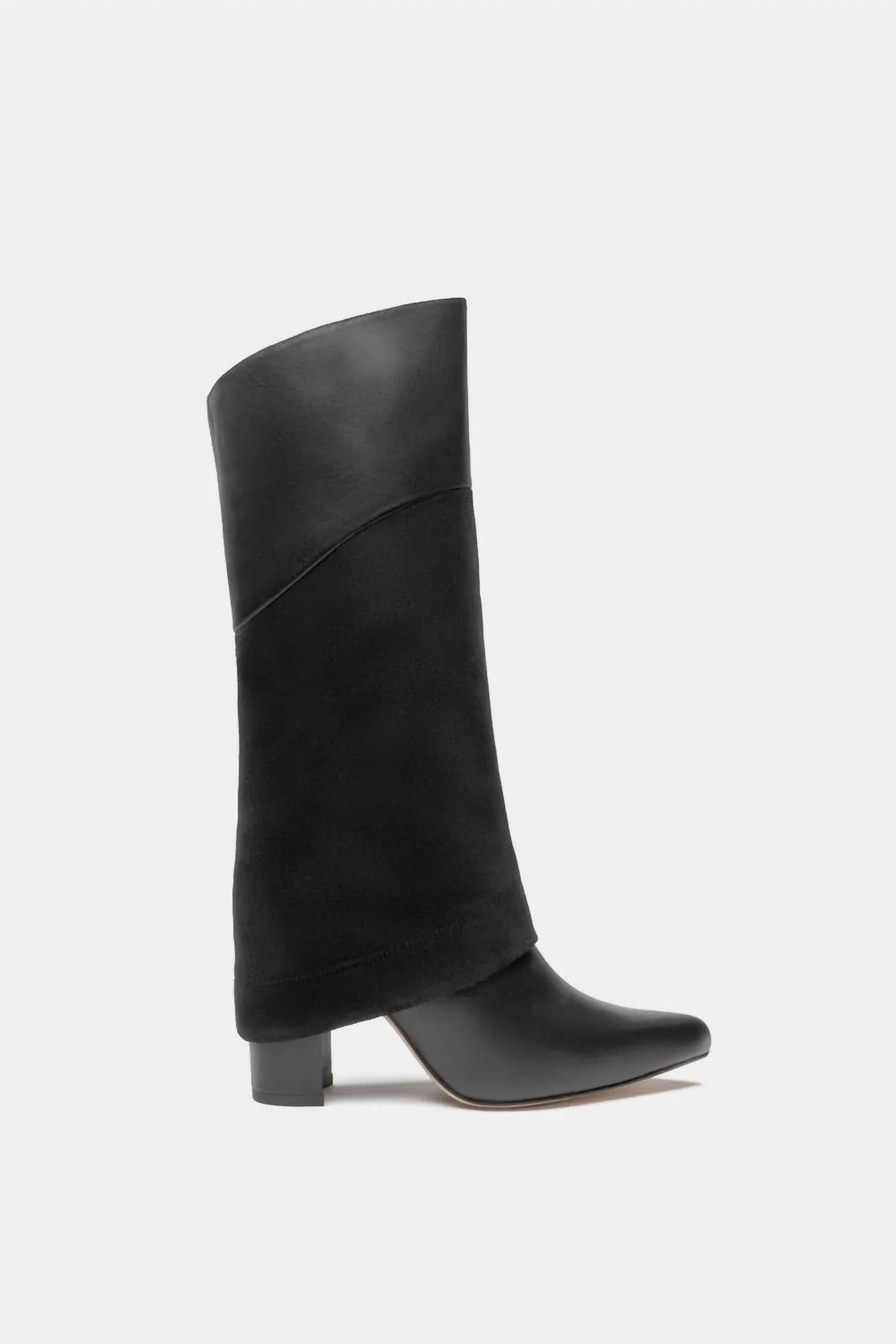 Women's Leather Tall Overlay Boots