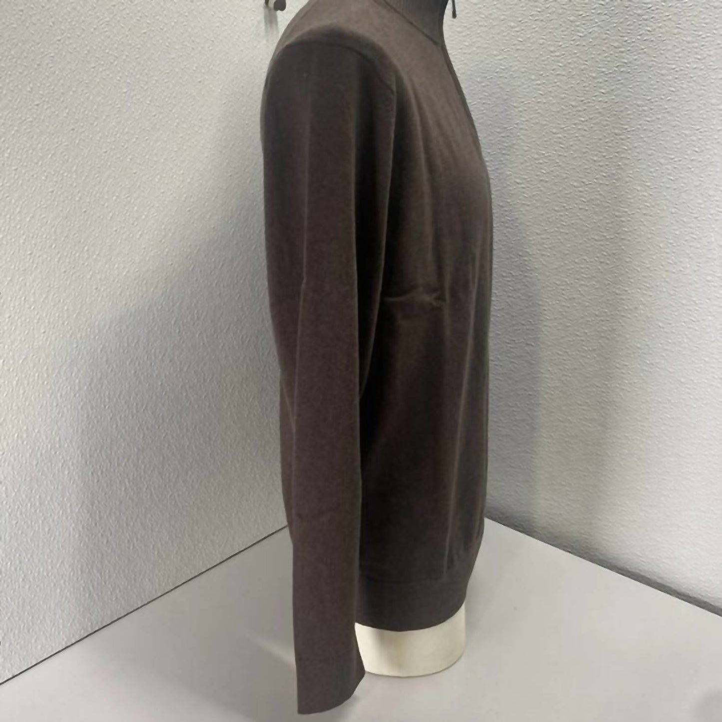 Waschbarer Herren-Halbzipper aus Baumwoll-Kaschmir-Mix