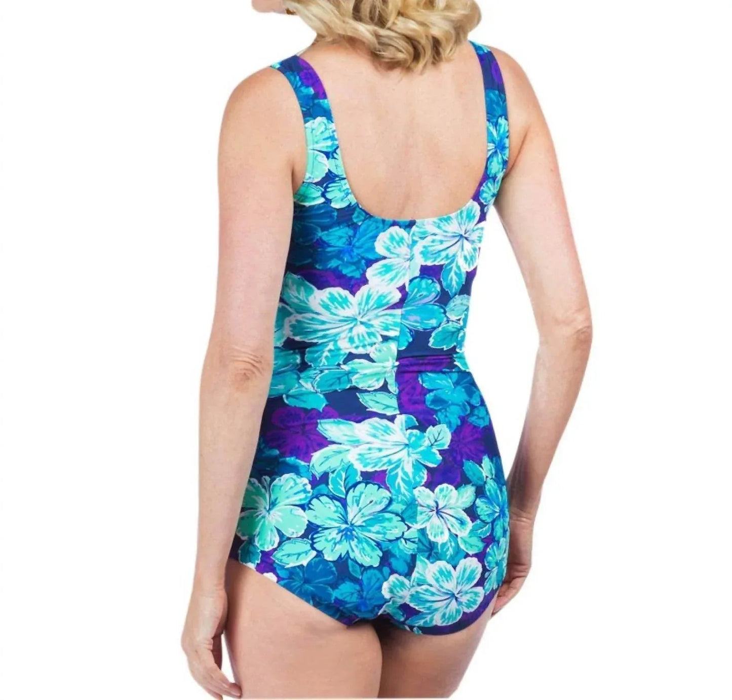 Maui Center Shirred Girl Leg One Piece - Plus