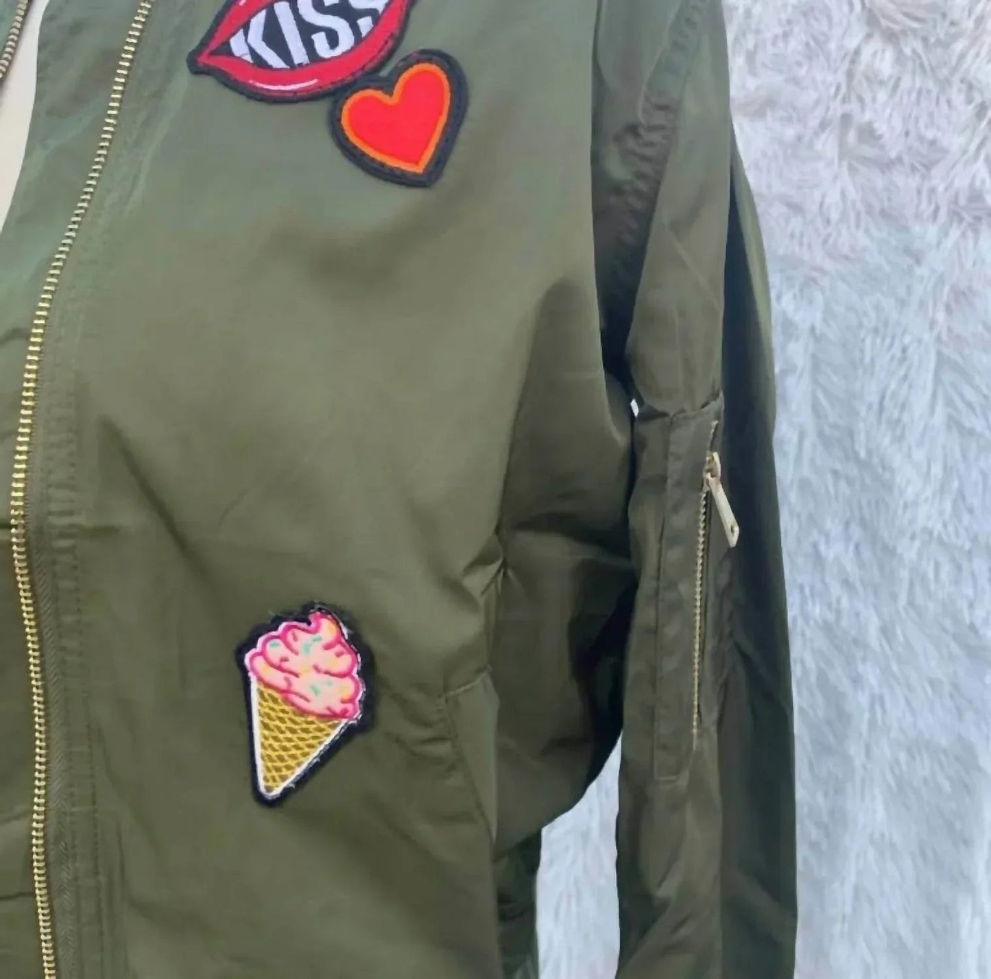 Bomber-Patch-Jacke