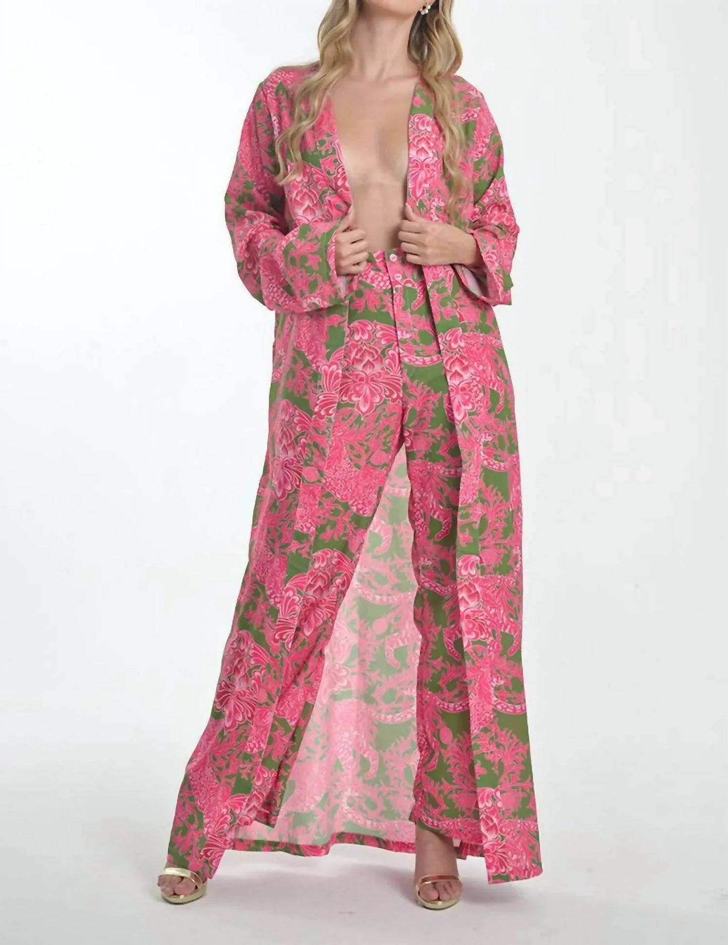 Wild Blossom Kimono Set