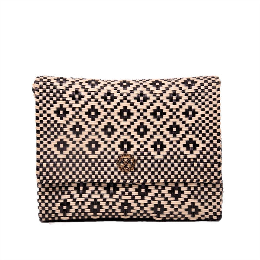 Women's Handmade Aztec Long Metal Strap Crossbody Bag