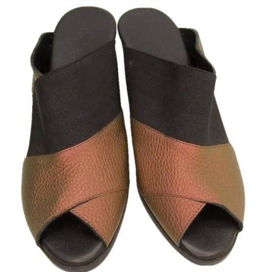 Women's Egwazz Wedge Slip-on Peep Toe Sandals