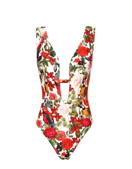 Women's Plunge One Piece Swimsuit