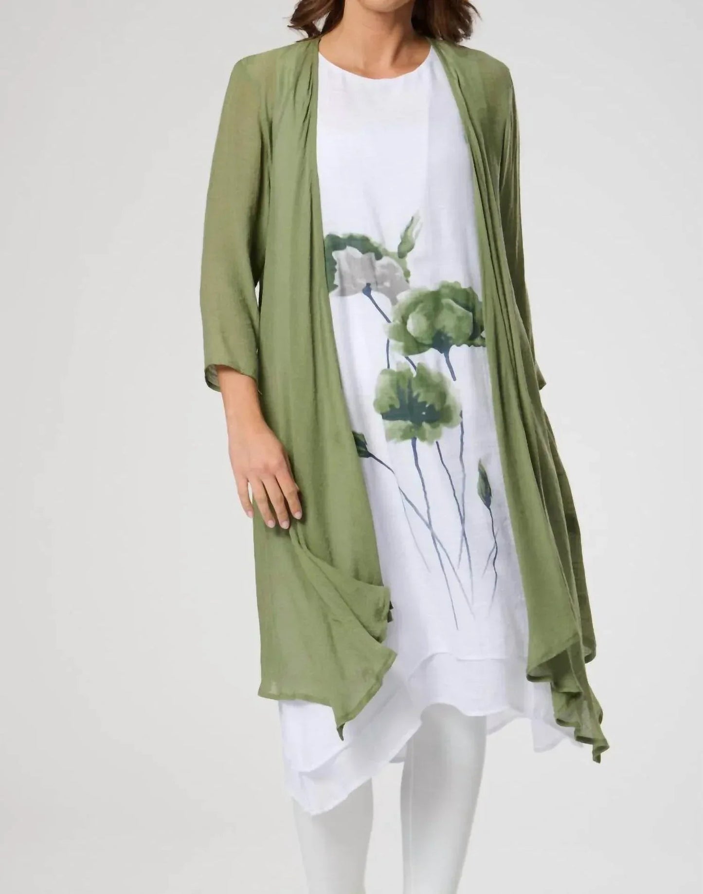 Long Dress With Jacket Set