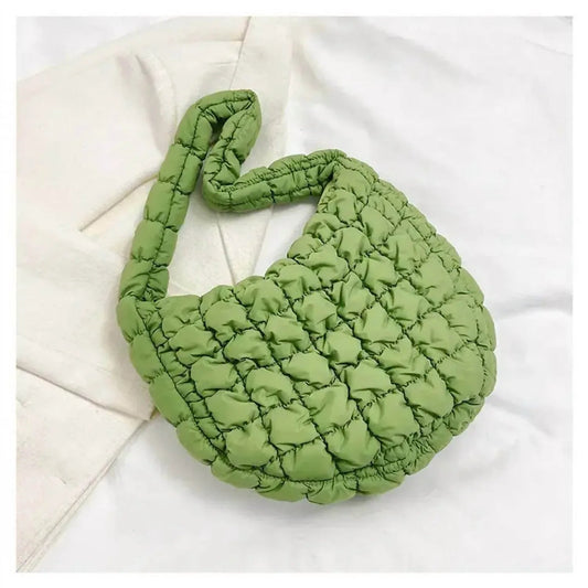 Women's Puffer Solid Color Tote Bag