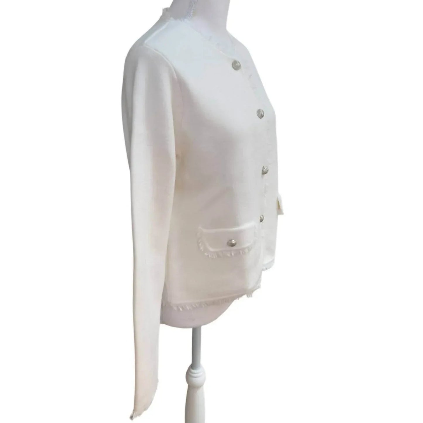 Damen-Cardigan-Jacke mit Fransenborte