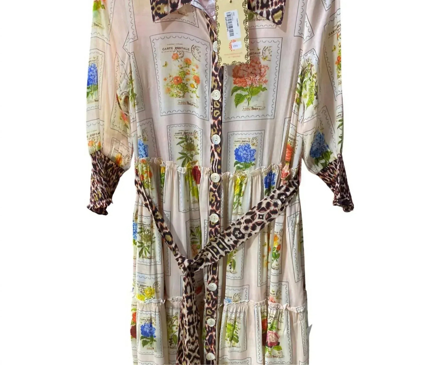 Damen Maxikleid mit Blumenmuster