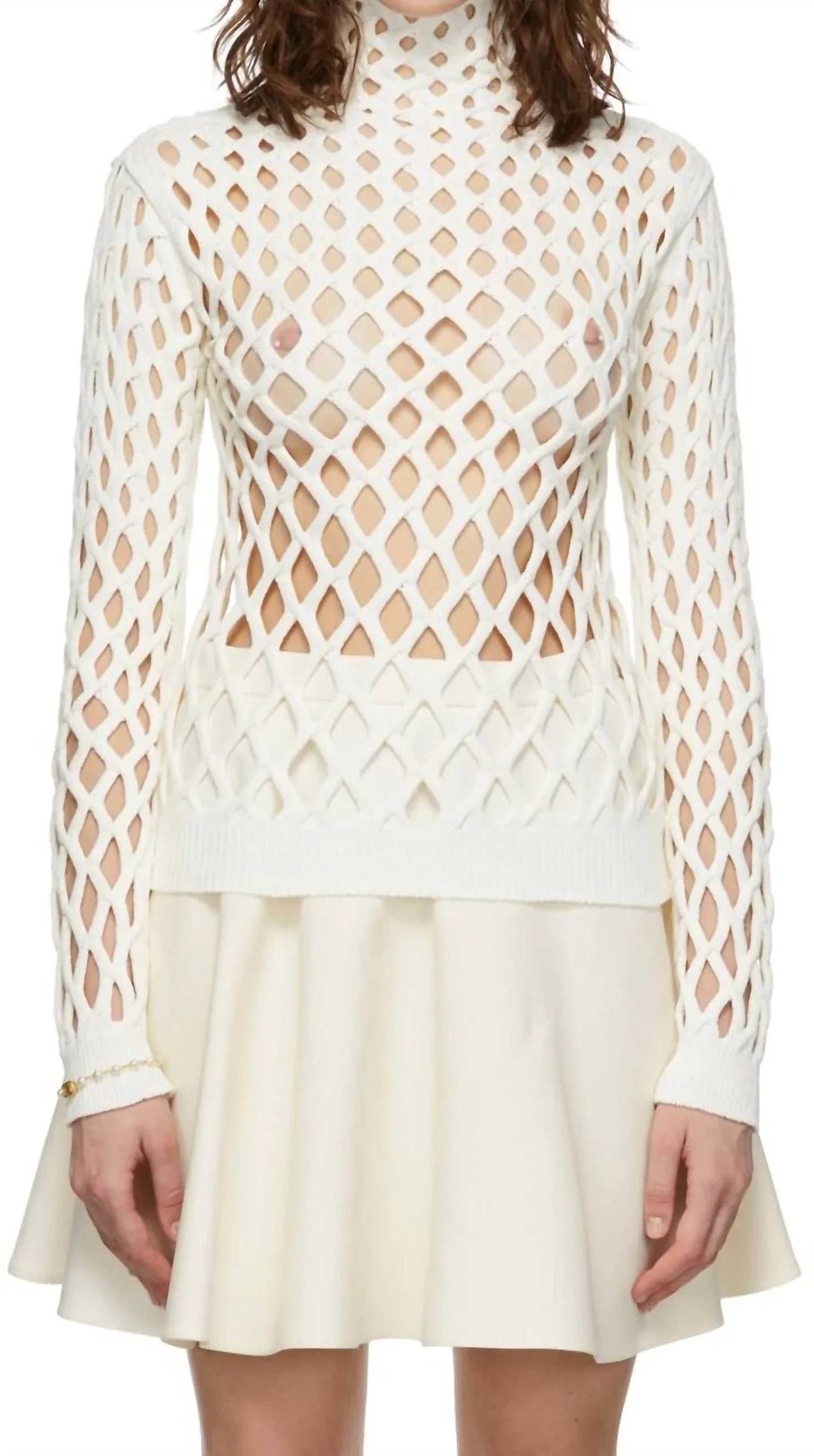 Cut-out Knitted Top