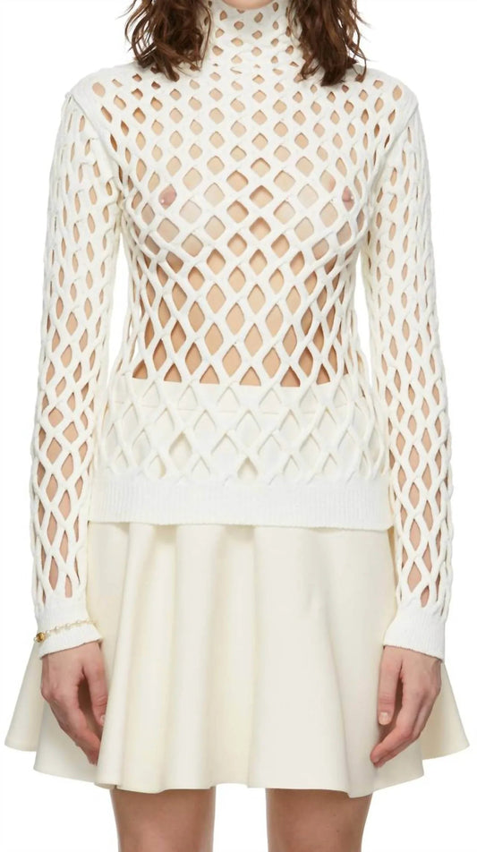 Cut-out Knitted Top