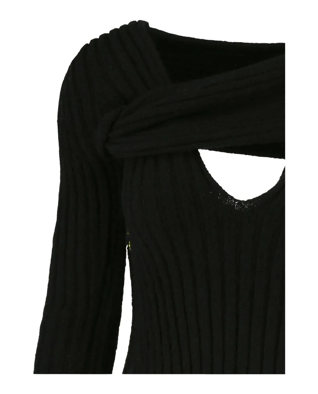 Women's Boucle Ribbed V-neck Sweater