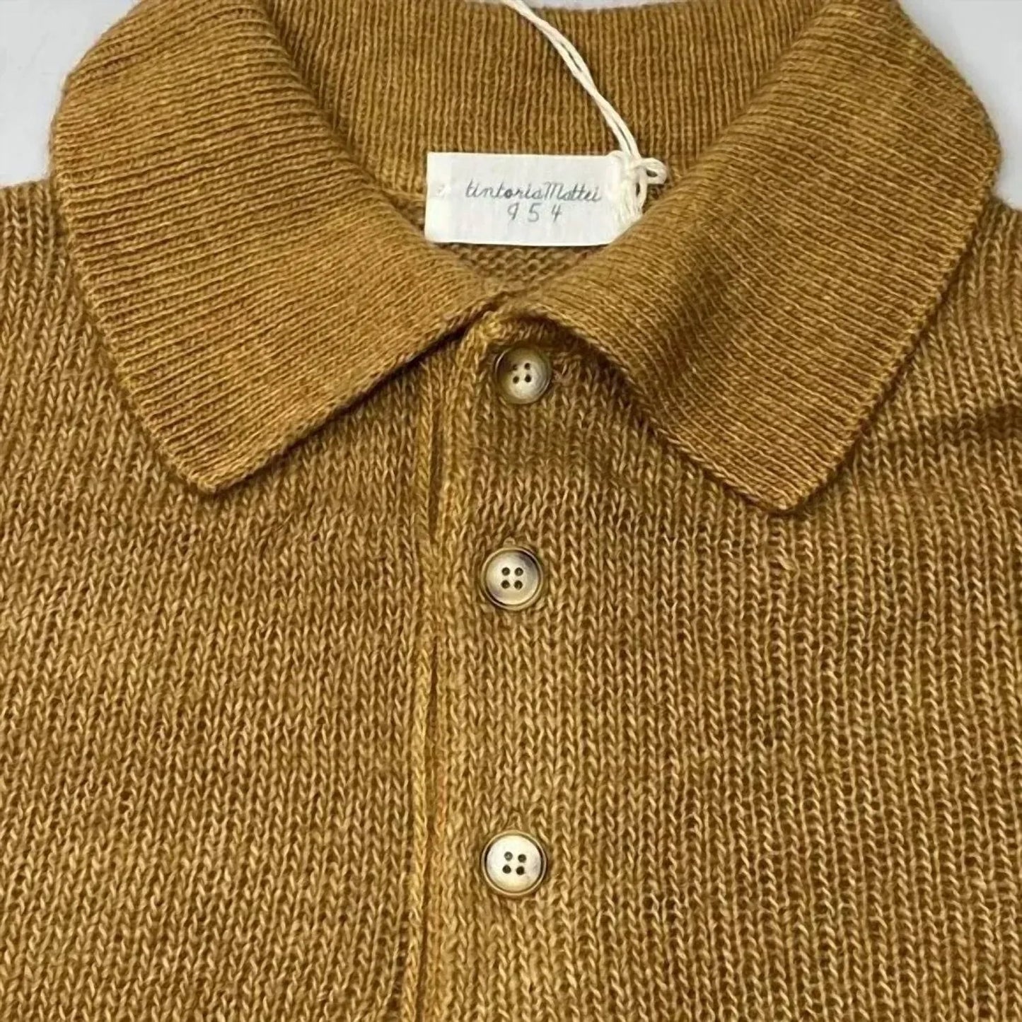 Herren-Pullover mit Kragen aus Wolle und Alpaka-Mischung
