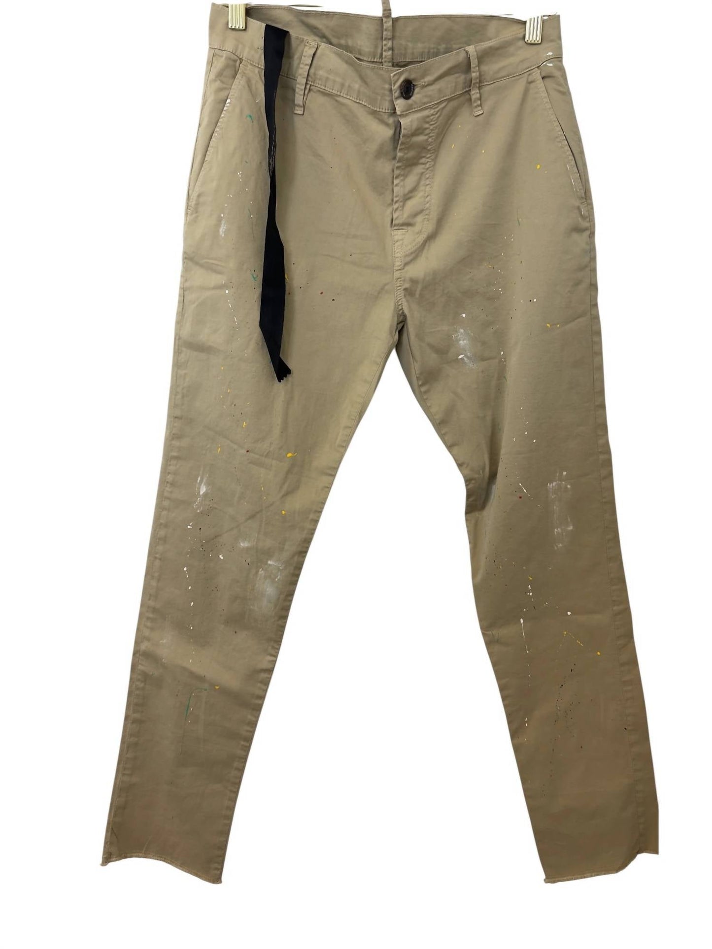 Herren Straight Leg Hose mit Farbspritzern