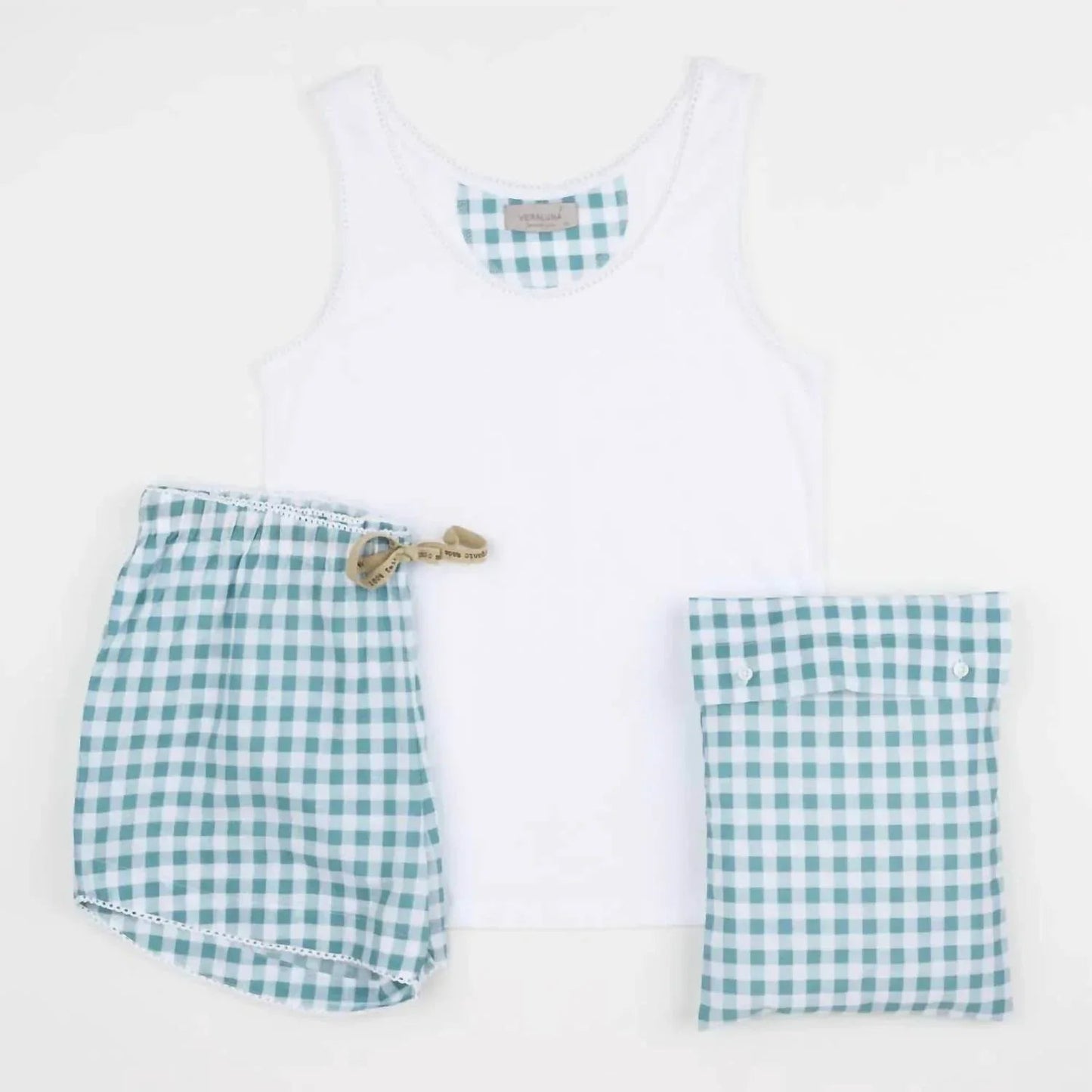 Organic Cotton Gingham PJ Set
