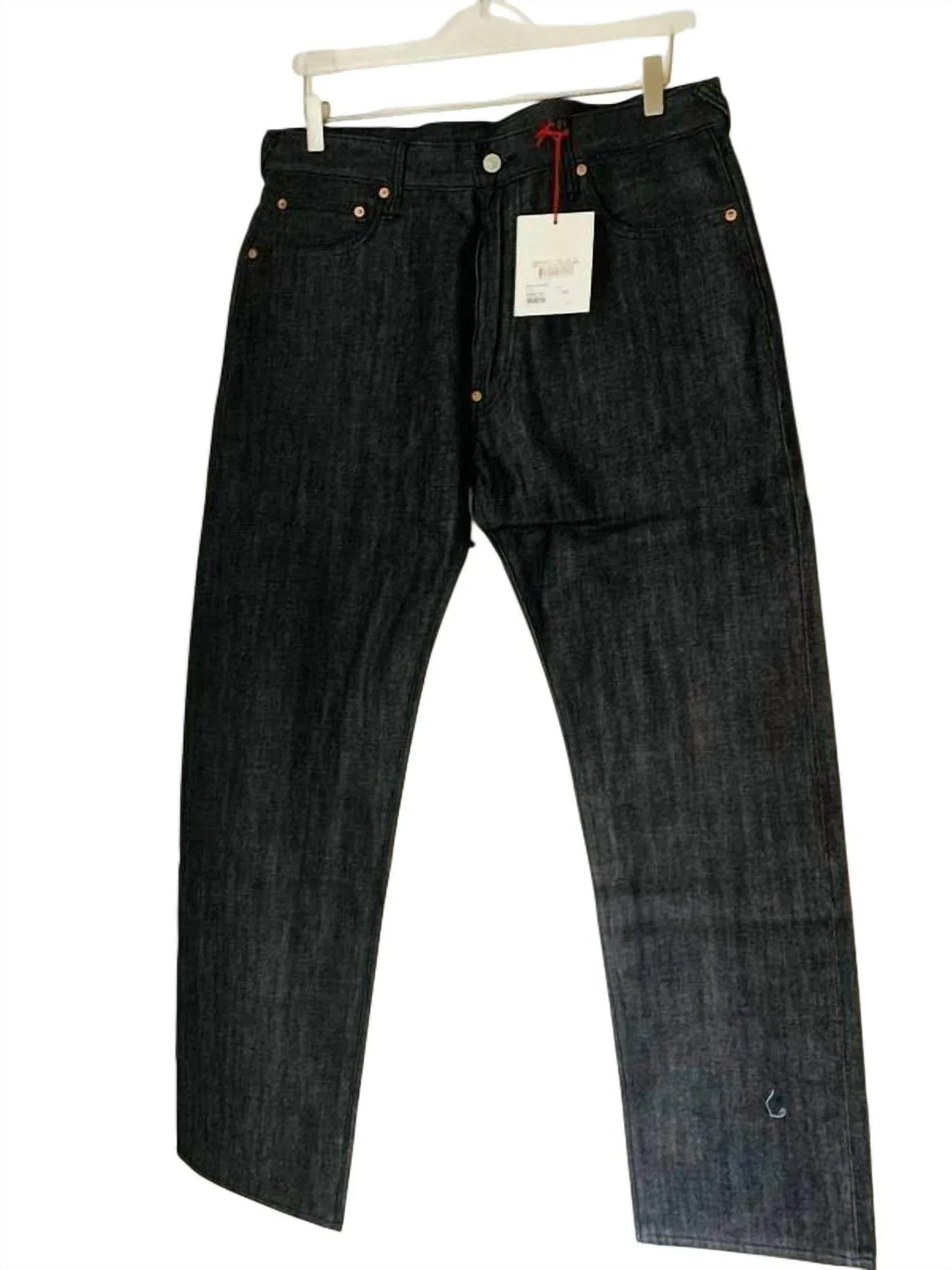 Men Selvedge Baggy Jeans With Seagull Logo