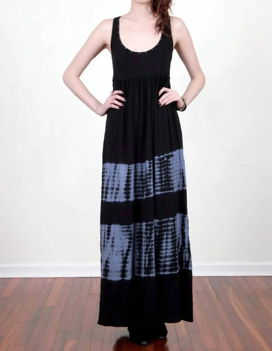 Tie Dye Cotton Maxi Dress