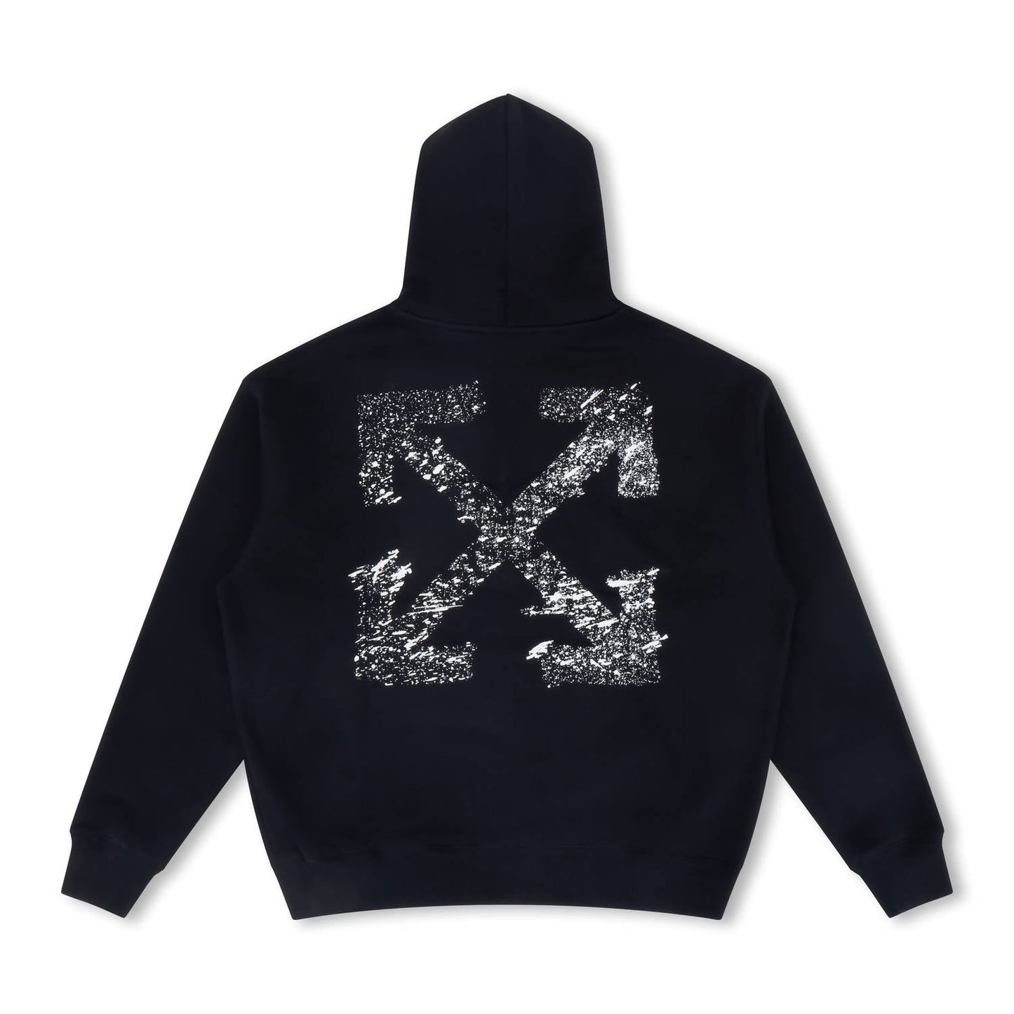 Herren-Kapuzenpullover „Paint Splatter Arrow Diag“ aus French Terry
