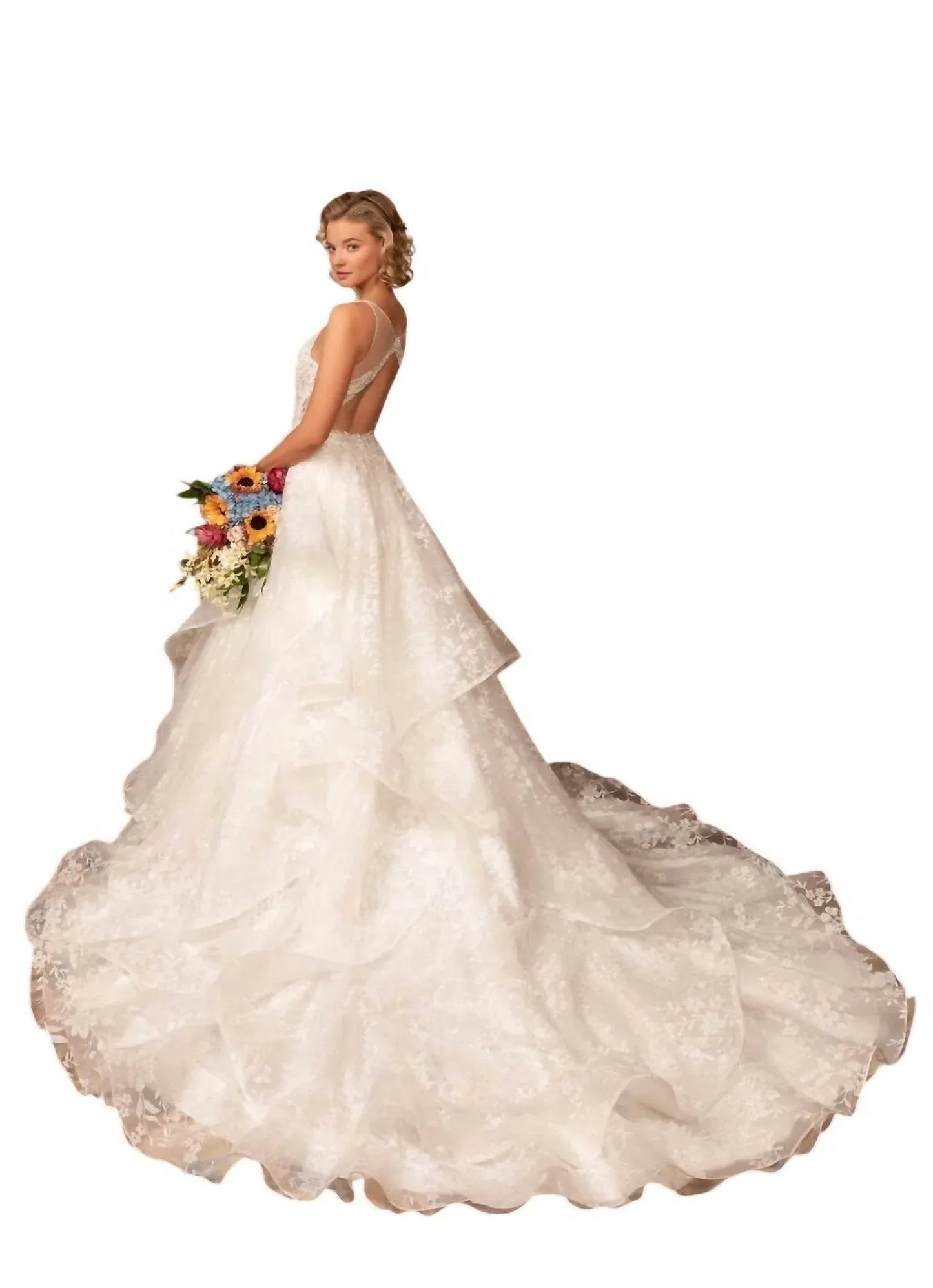 Darla Ruffled Ball Gown