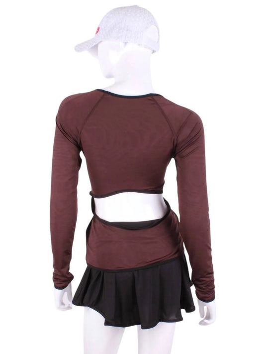 Women's Open Back Long Sleeve Tee