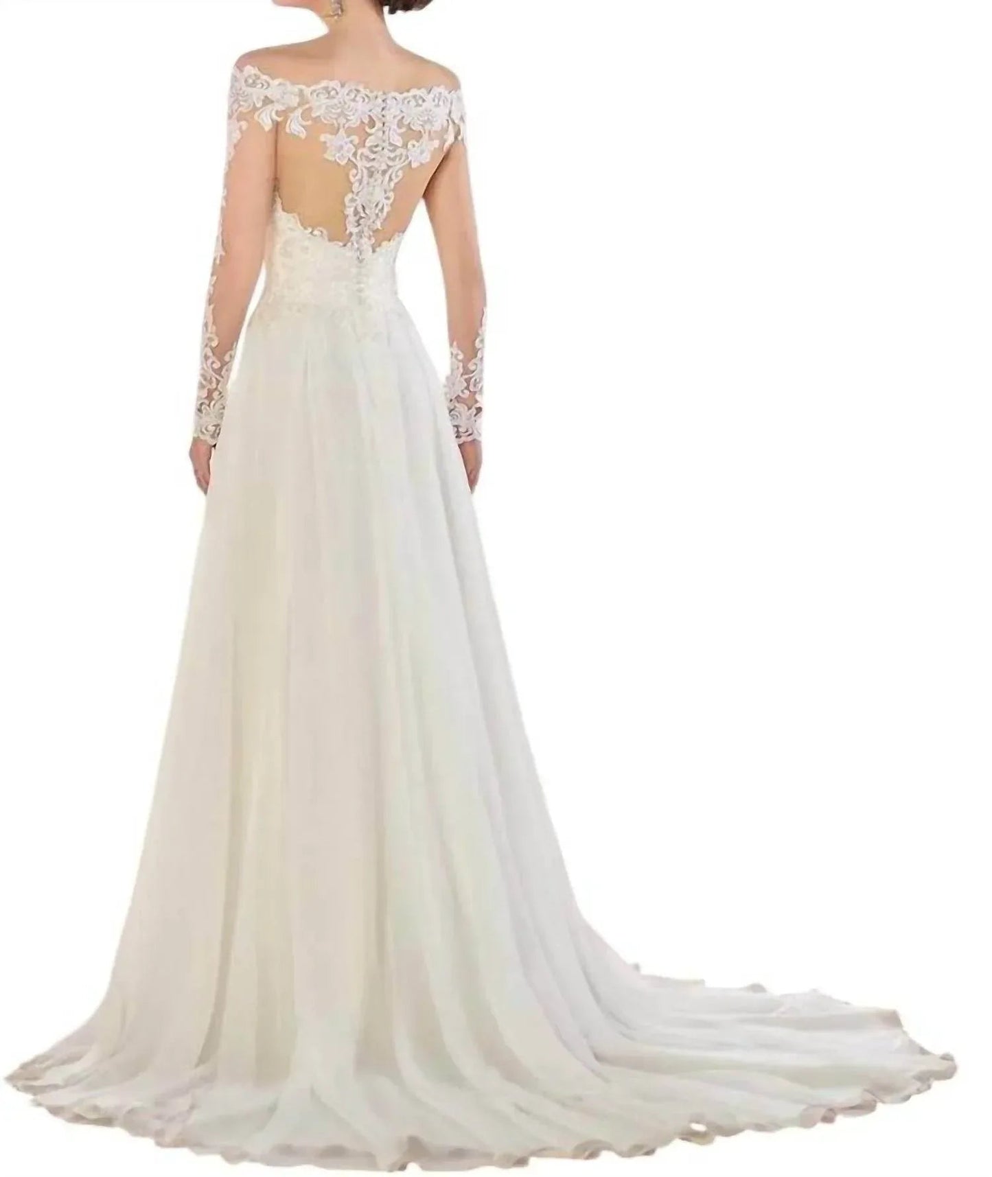 Off-the-Shoulder Wedding Dress