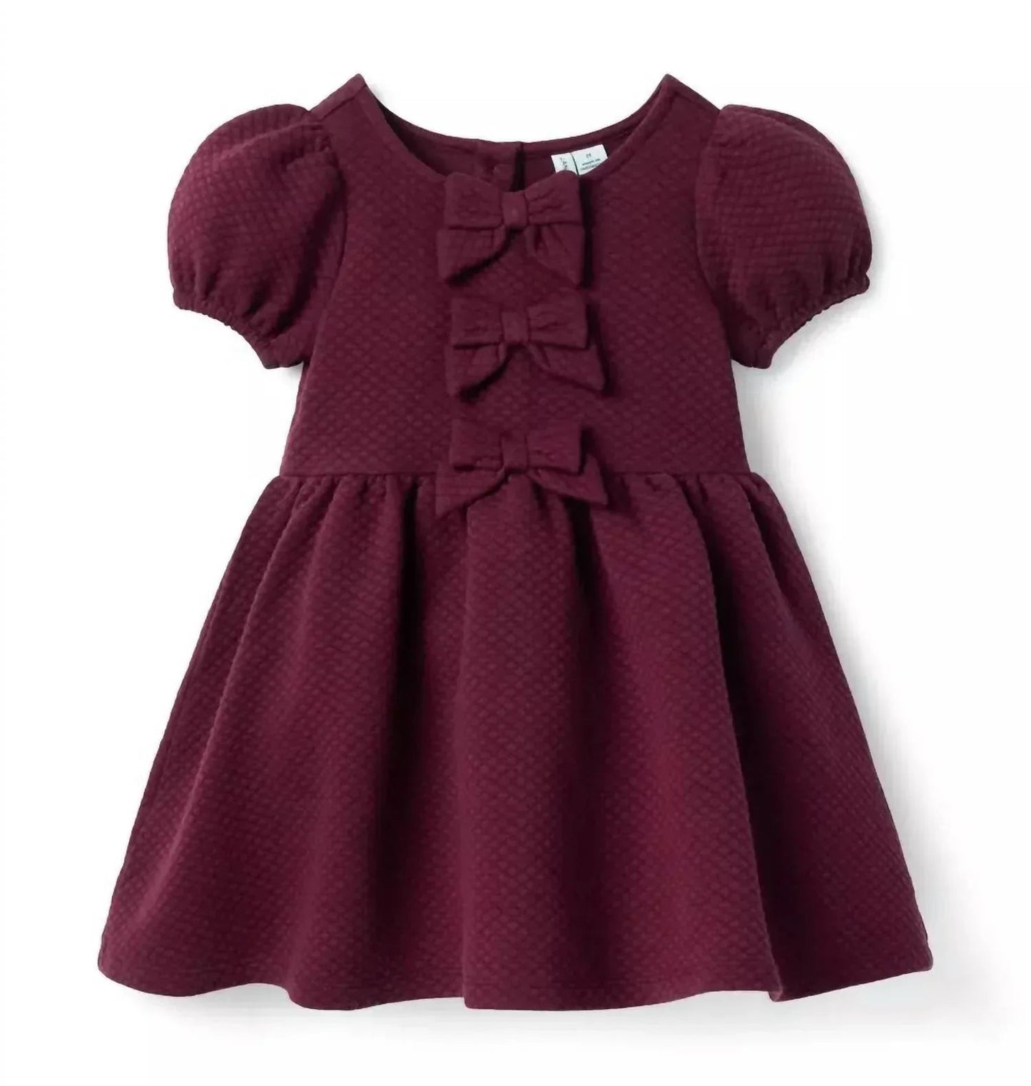 Gestepptes Kleid mit Schleife für Kinder